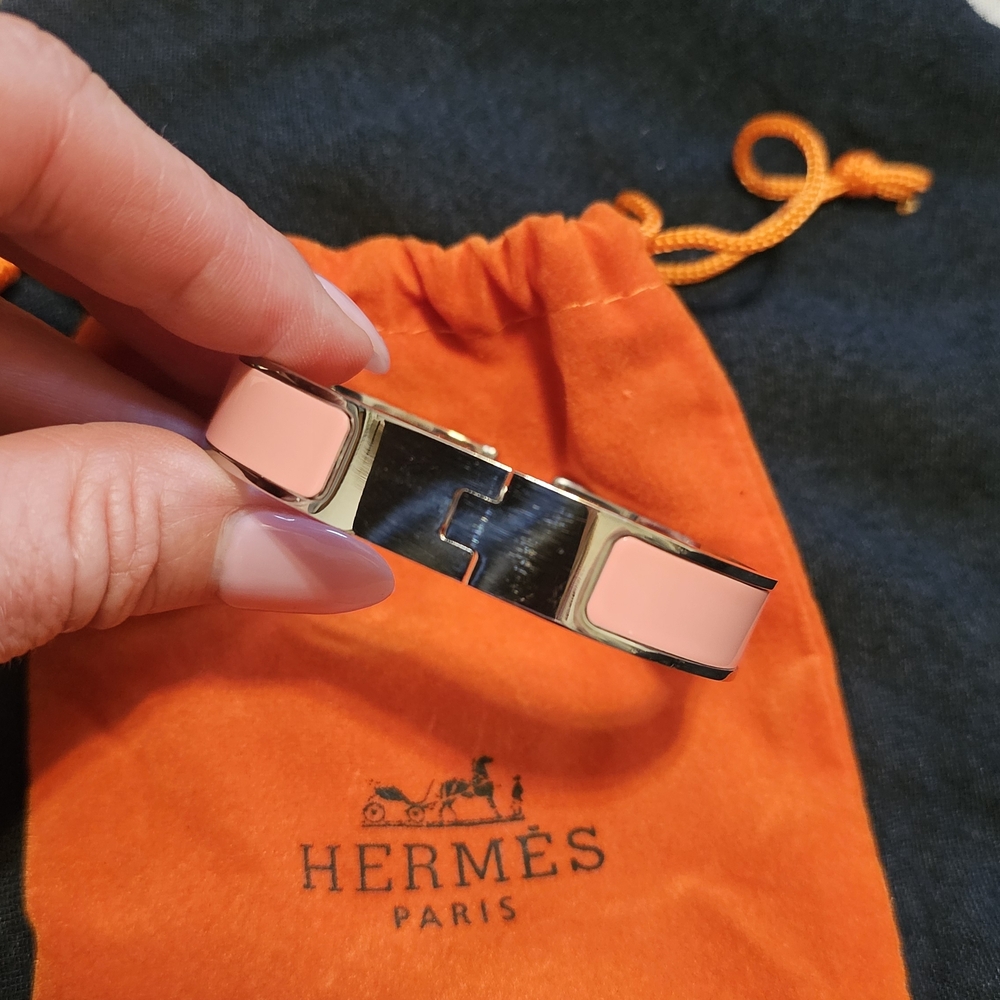 Hermès Pink and Silver Bracelet - Picture 4 of 4